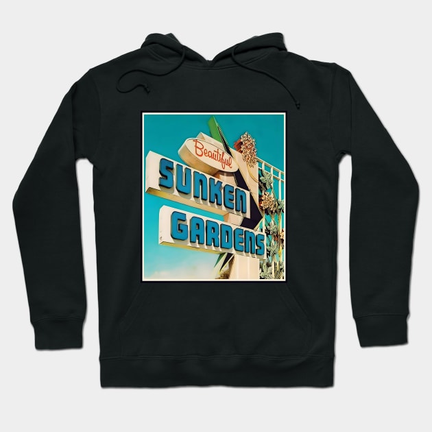 Historic Sunken Gardens Marquee St Pete Florida Hoodie by AllThingsTees